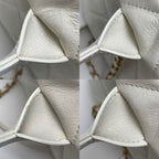 Chanel Quilted Top Handle Lambskin White 2-Way Handbag — view 8
