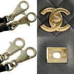 Chanel Coco Handle 29 Caviar Leather Black Chain Shoulder — view 5
