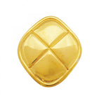 Chanel Brooch Vintage Quilted Diamond Gold Plated