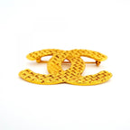 Chanel Brooch Vintage CC Logo Gold Plated — view 3