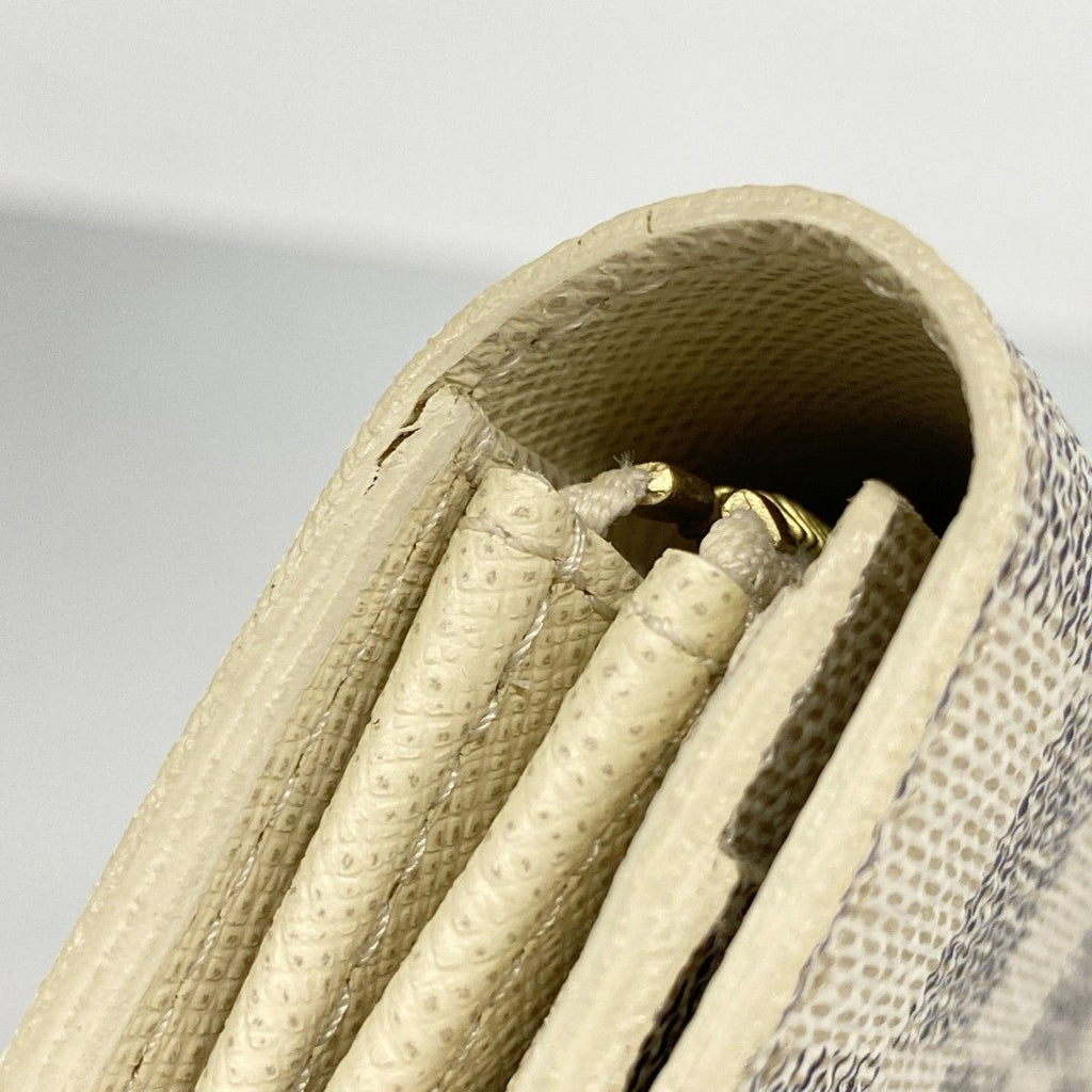 Louis Vuitton Wallet Damier Azur Portefeuille Sarah White — view 8
