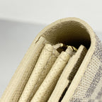 Louis Vuitton Wallet Damier Azur Portefeuille Sarah White — view 8