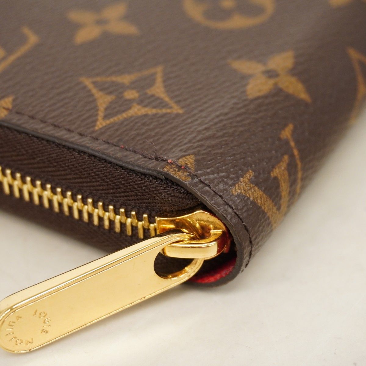 Louis Vuitton Wallet Monogram Zippy Brown Coquelicot — view 6