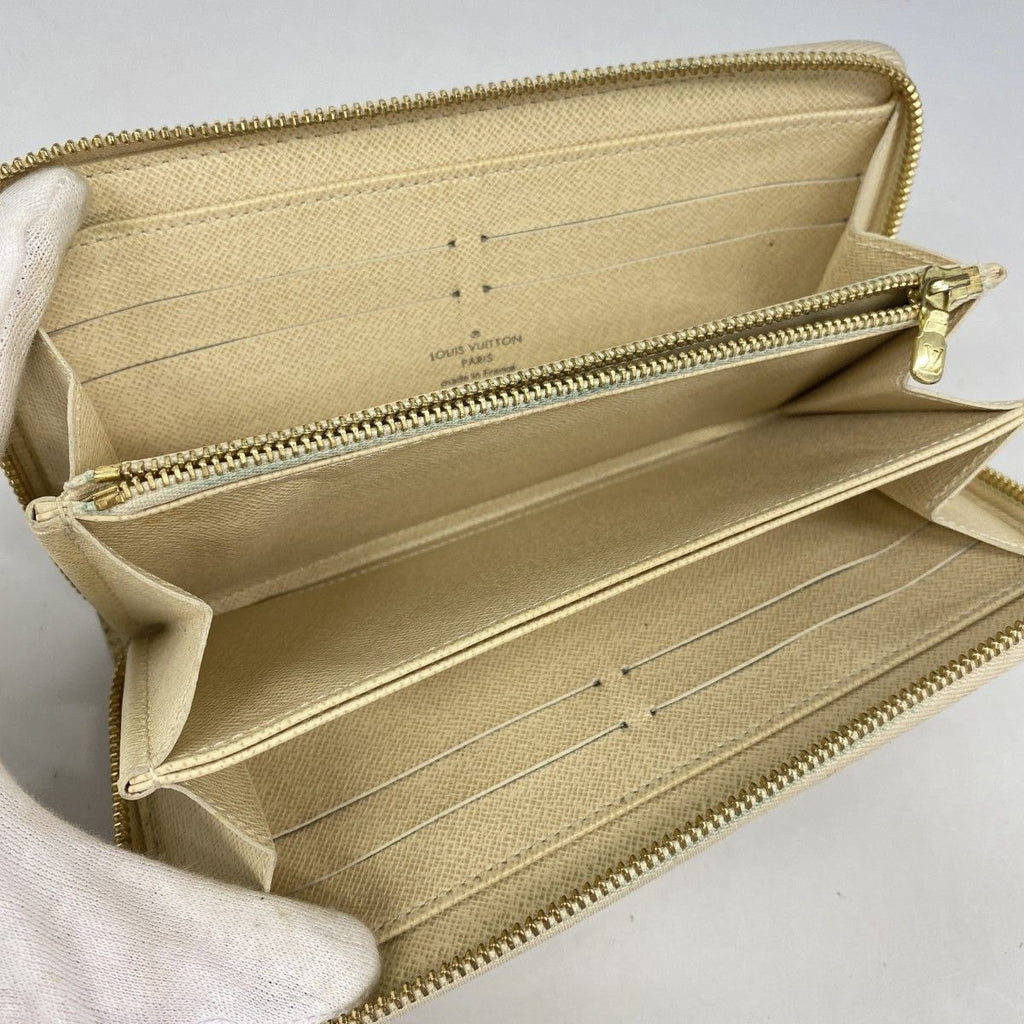 Louis Vuitton Wallet Damier Azur Zippy White — view 3