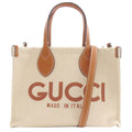 Gucci Print 2-Way Handbag Canvas