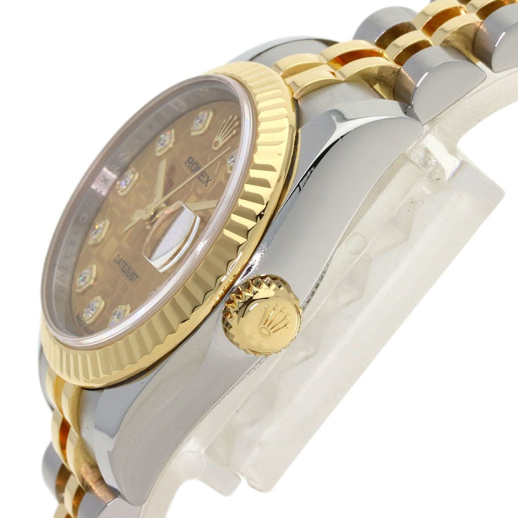 Rolex Datejust Diamond Watch SS Yellow Gold 18k — view 5