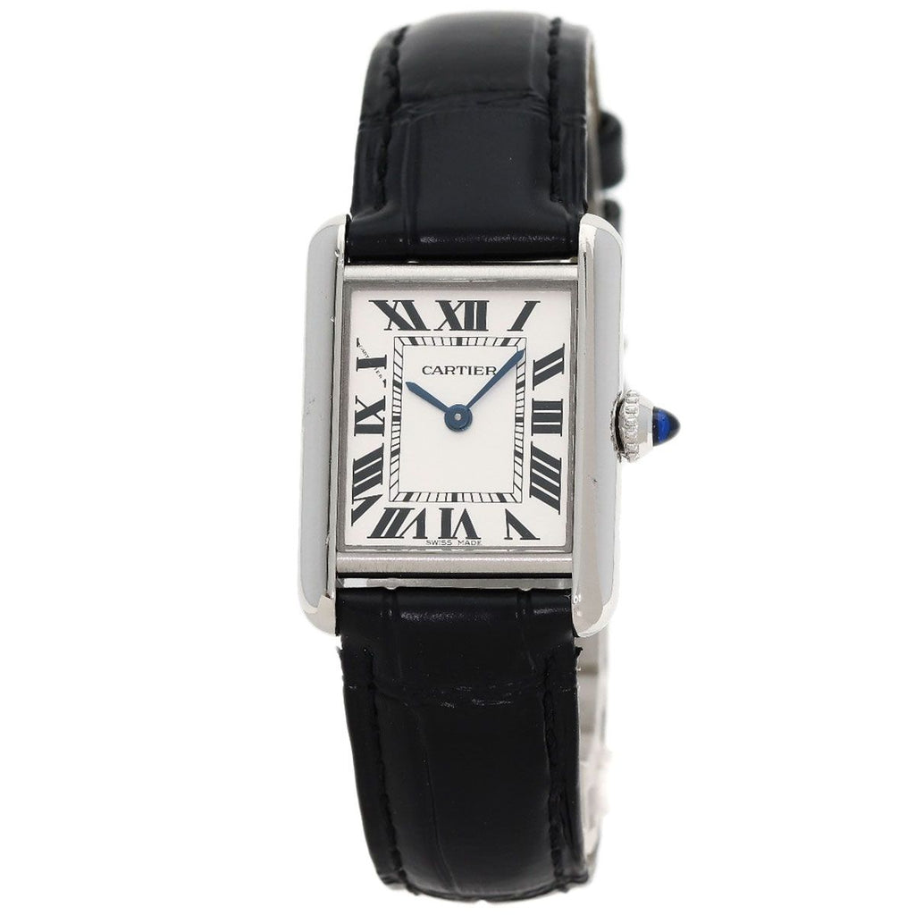 Cartier Tank Must SM Watch SS Leather