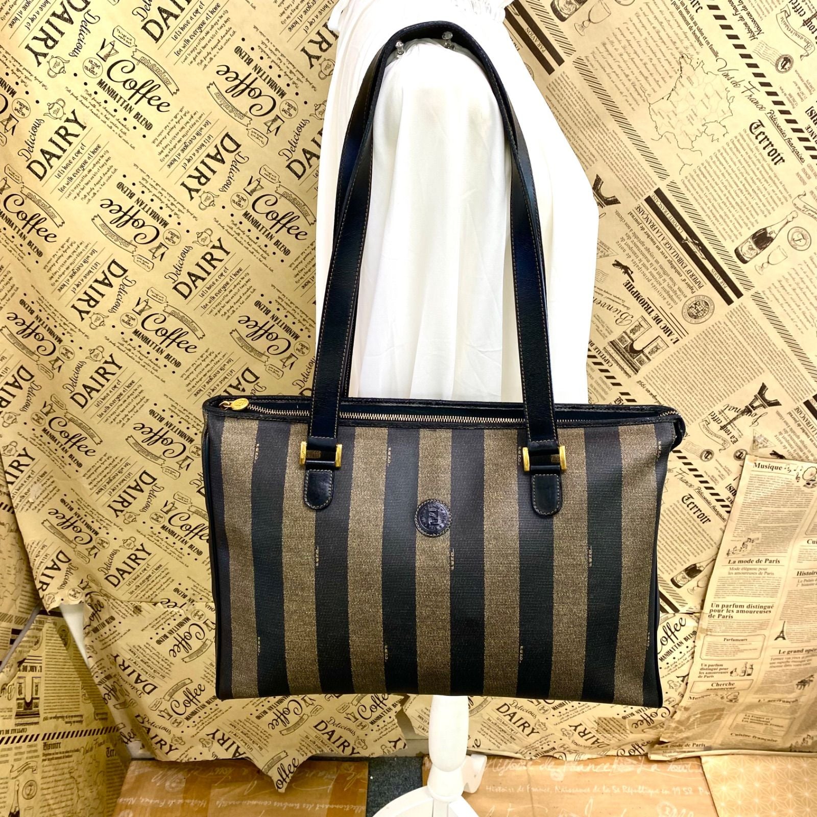 Fendi Tote Pecan Shoulder A3 Business Travel