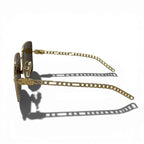 Gucci Gold Metal Sunglasses Eyewear — view 3