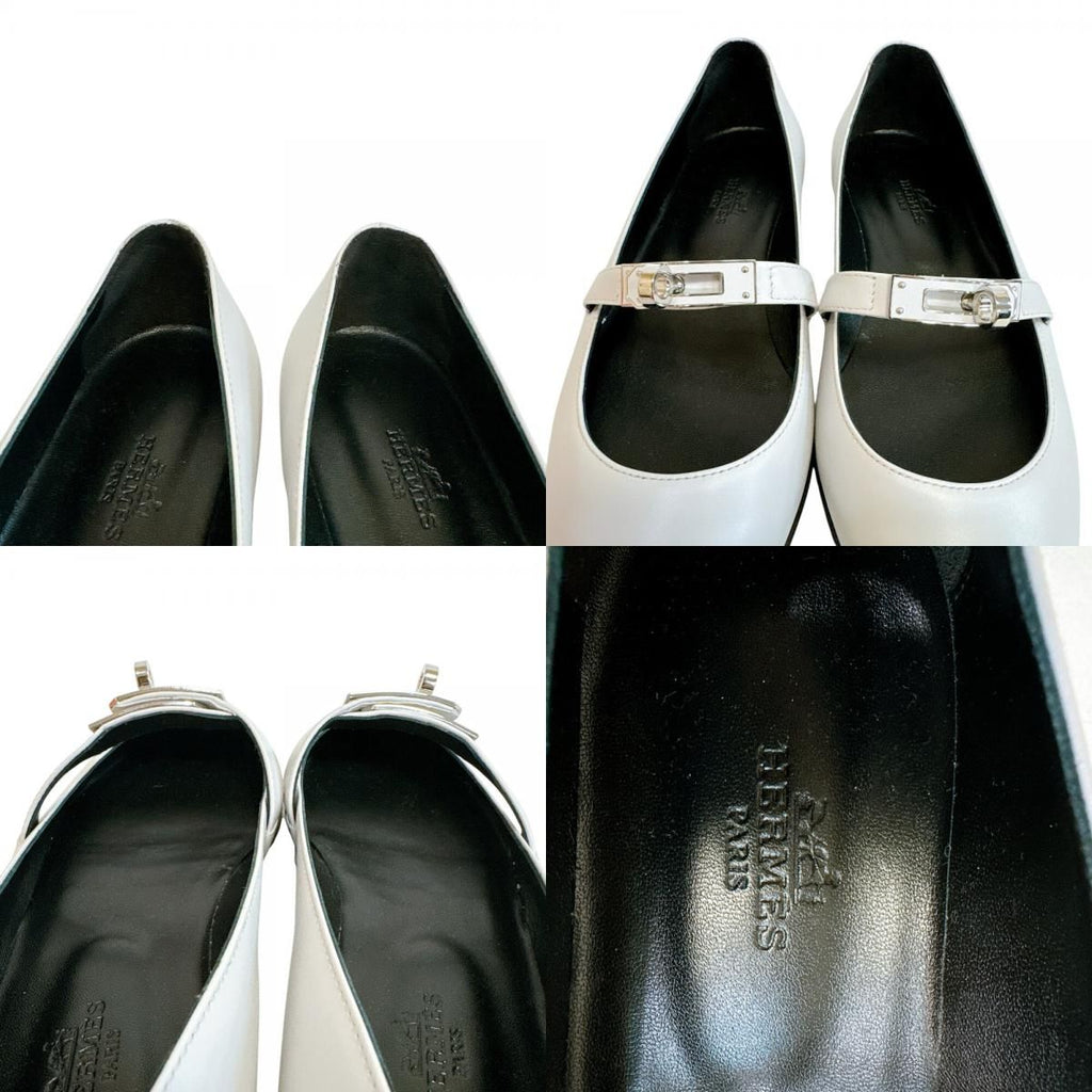 Hermes Kelly Buckle Ballet Shoes — view 8