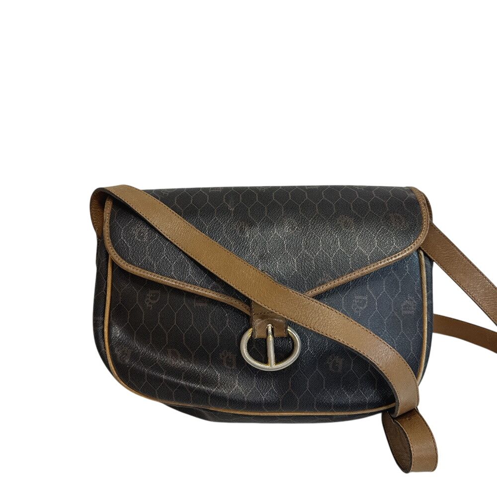 Dior Vintage CD Logo Pochette Honeycomb Shoulder