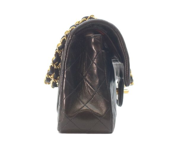 Chanel Black Lamb Gold Quilted 23 Shoulder — view 4