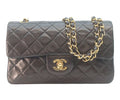 Chanel Black Lamb Gold Quilted 23 Shoulder