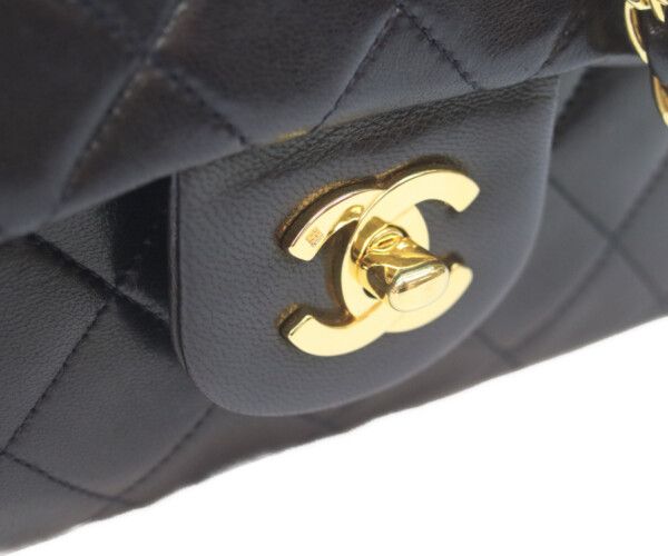Chanel Black Lamb Gold Quilted 23 Shoulder — view 5