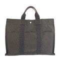 Hermes Her Line Gray Silver Polyamide Polyester Tote