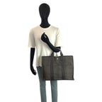 Hermes Her Line Gray Silver Polyamide Polyester Tote — view 6