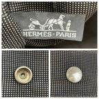 Hermes Her Line Gray Silver Polyamide Polyester Tote — view 3