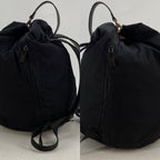 Gucci Nylon Leather Backpack Black — view 6