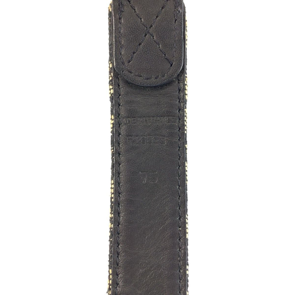Dior Vintage Trotter 75 cm Navy Silver Canvas Belt — view 4