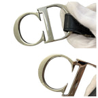 Dior Vintage Trotter 75 cm Navy Silver Canvas Belt — view 7