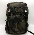 Prada Backpack Camouflage Nylon Khaki Multi