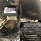 Prada Backpack Camouflage Nylon Khaki Multi — view 9