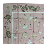 Hermes Carre 90 Scarf Silk la Dance Ballet Dancer Ballerina Pink — view 5