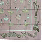 Hermes Carre 90 Scarf Silk la Dance Ballet Dancer Ballerina Pink — view 3