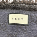 Gucci GG Line Shawl Wool Silk Scarf — view 3