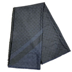 Gucci GG Line Shawl Wool Silk Scarf — view 6