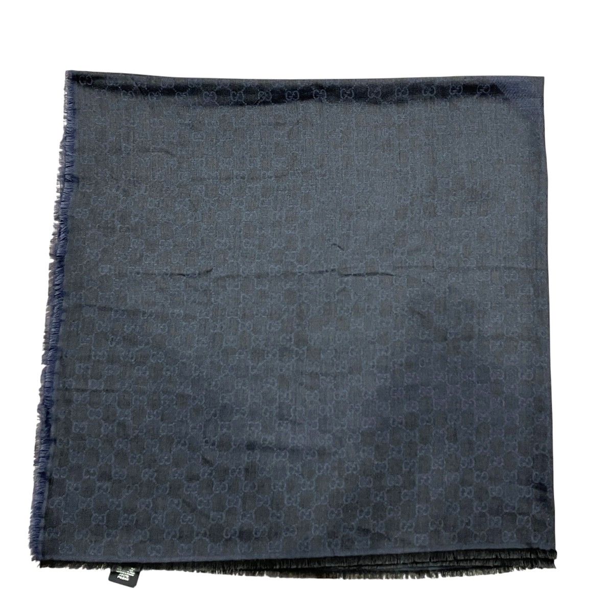 Gucci GG Line Shawl Wool Silk Scarf — view 2