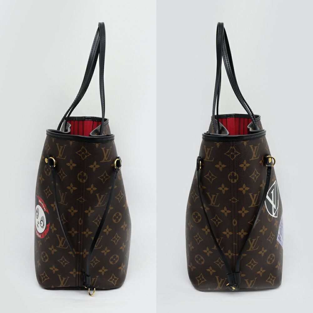 Louis Vuitton Monogram Neverfull My LV World Tour Tote Name Brown — view 2