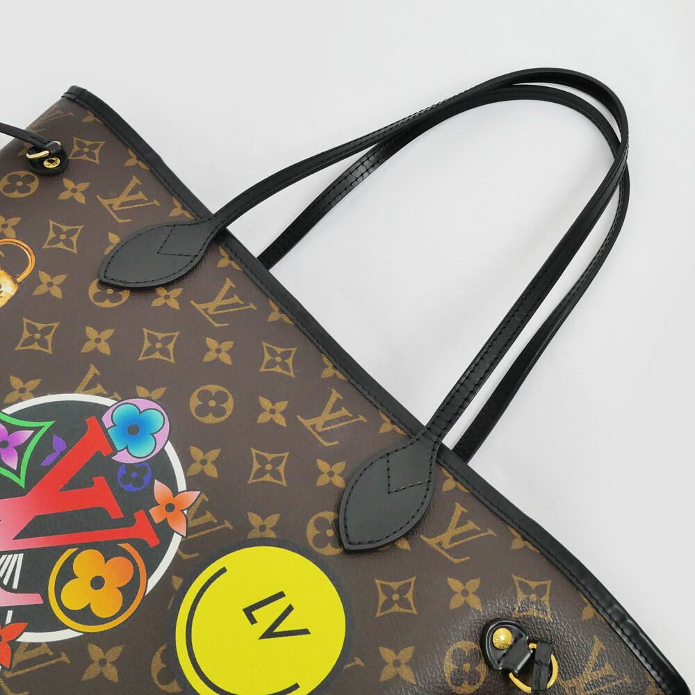 Louis Vuitton Monogram Neverfull My LV World Tour Tote Name Brown — view 8