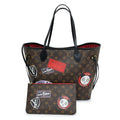 Louis Vuitton Monogram Neverfull My LV World Tour Tote Name Brown