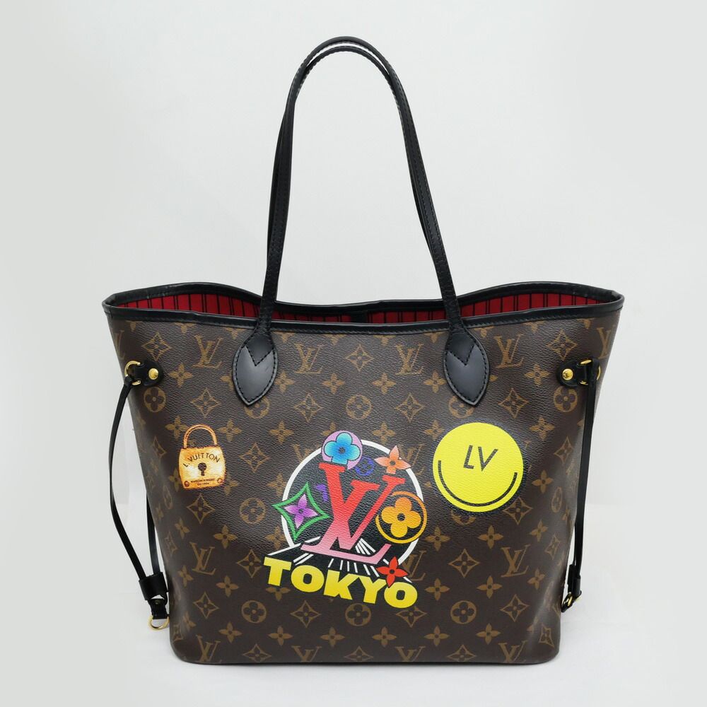Louis Vuitton Monogram Neverfull My LV World Tour Tote Name Brown — view 6