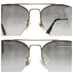 Gucci Gold Gray Metal 007 56 Sunglasses Eyewear — view 6