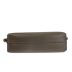 Loewe Flamenco Clutch Mini 2-Way Shoulder Handbag Nappa Calfskin Dark Khaki Gold — view 6