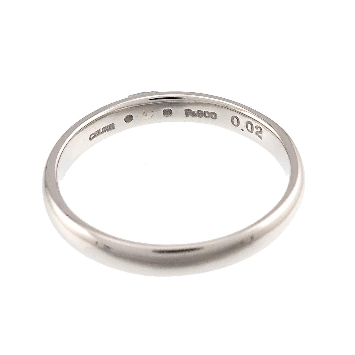 Celine Macadam Ring Diamond Pt Platinum 18k YG Yellow Gold — view 3