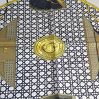 Hermes Carre 90 les Voitures a Transformation Silk Scarf Neckwear Black — view 2