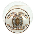 Chanel CC Logo Single Costume Stud Faux Pearl Earrings Alloy Gold
