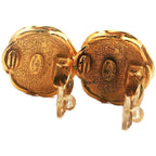 Chanel CC Logo Pair Costume Earrings Alloy Gold — view 5