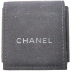 Chanel Logo Motif Rhinestone Setting Costume Earrings Charm Alloy Gold — view 5