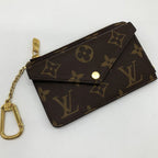 Louis Vuitton Card Holder Recto Verso Case Monogram Canvas Brown