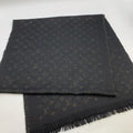 Louis Vuitton Etole LV Timeless Scarf Cashmere Black Gold
