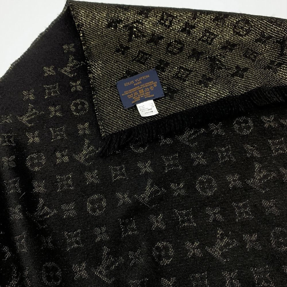 Louis Vuitton Etole LV Timeless Scarf Cashmere Black Gold — view 3