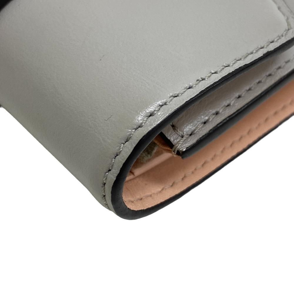 Louis Vuitton Portefeuille Pont Neuf Leather Trifold Wallet Gray — view 4