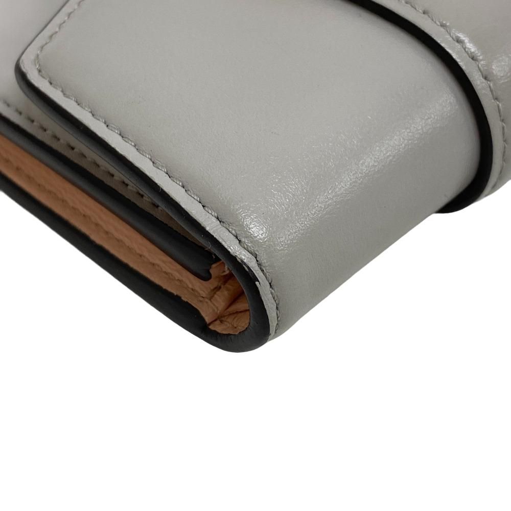 Louis Vuitton Portefeuille Pont Neuf Leather Trifold Wallet Gray — view 3