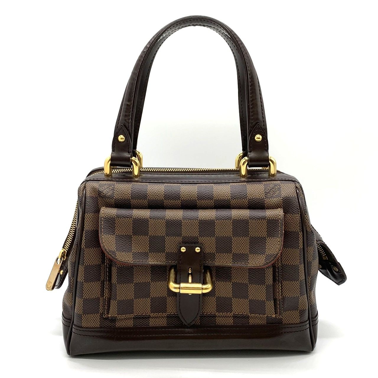 Louis Vuitton Knightsbridge Handbag Damier Azur Canvas Brown