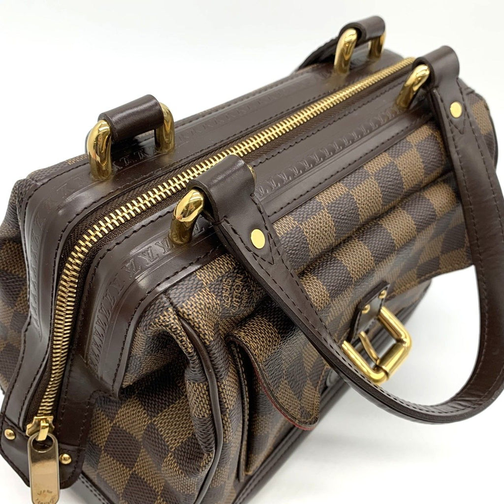 Louis Vuitton Knightsbridge Handbag Damier Azur Canvas Brown — view 5