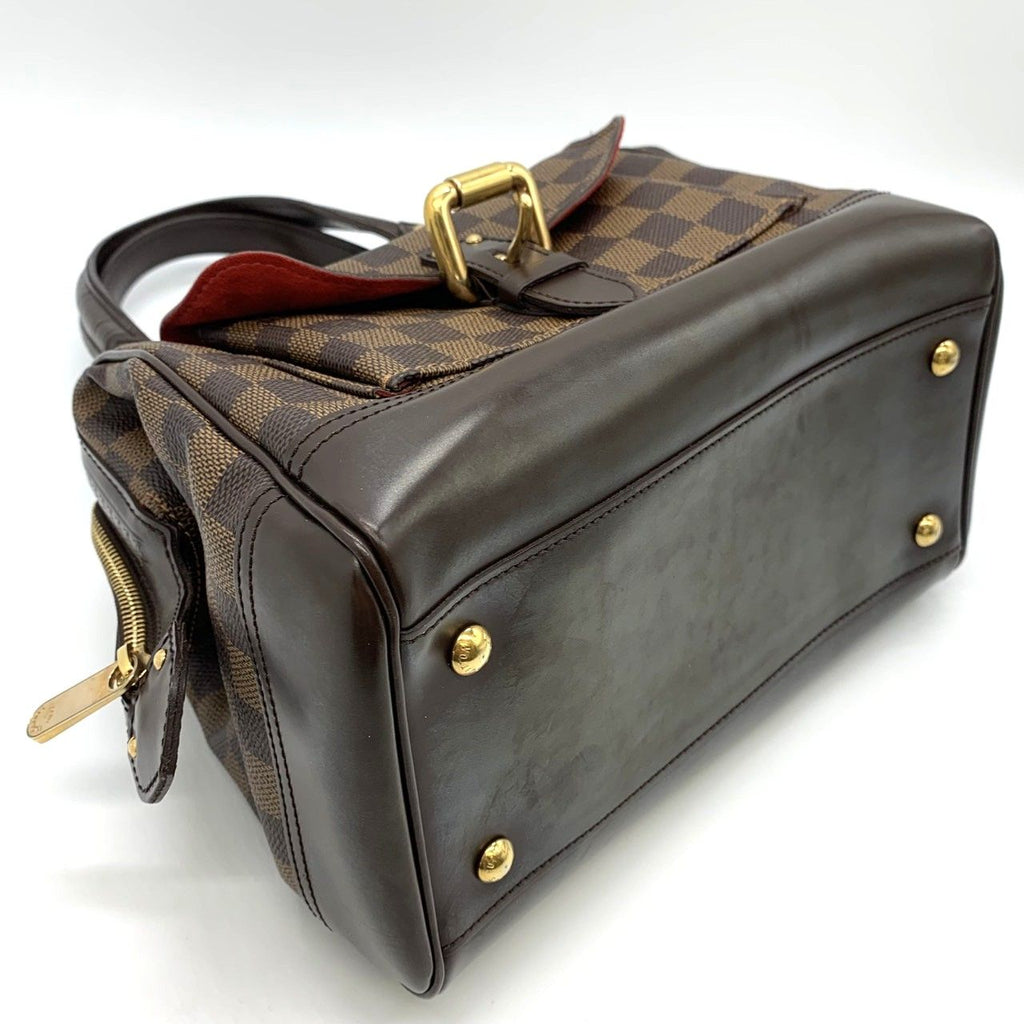 Louis Vuitton Knightsbridge Handbag Damier Azur Canvas Brown — view 4